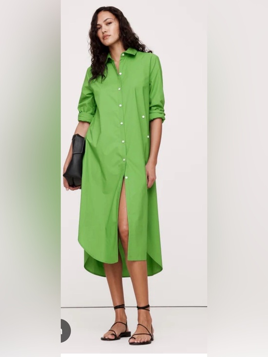 Banana Republic Dresses & Skirts - Banana Republic Asymmetrical Midi Shirt Dress NWT M Beachy Summer Vacation BoHo
